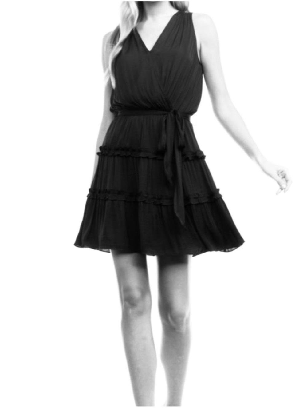 Naked Zebra Sash Tie Mini Dress - NWT - S